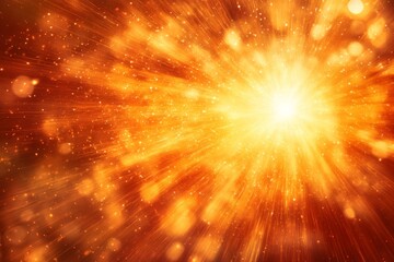 Fototapete - Bright explosion of light and color in vibrant orange and gold hues creating an energetic atmosphere