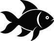 © TANZIM22 - Goldfish icon Silhouette vector on transparent background