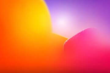 Poster - Vibrant abstract shapes in warm colors create a dreamy atmosphere during a sunset in a modern artistic setting