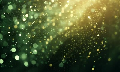 Wall Mural - toxic green glowing background with swirling light particles and pulsating energy made with generati