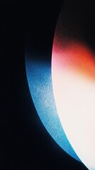 Wall Mural - abstract colorful gradient with soft blue and red light on dark background
