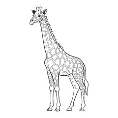  Giraffe Vector Icon, Wildlife, Safari Animal, African Wildlife, Nature