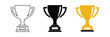 © SparkJ Design - Trophy Cup icon vector illustration. Trophy Cup symbol line, fill, and color icon for graphic and web design collection