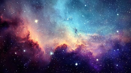Wall Mural - colorful nebulae in the deep space