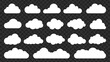 © Rawpixel.com - Set of white cloud icons on a transparent background. Cloud shapes vary in size and form. Cloud icons are ideal for weather, design, and graphics. Weather illustration, vector set.