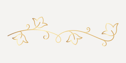Wall Mural - elegant gold abstract design, hand drawn vector
