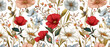 © gerson - Delicadeza Natural: Patrón Floral sobre Blanco Puro