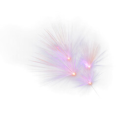 Aufkleber - Colorful fireworks burst with glowing sparks on transparent background creating festive and celebratory atmosphere