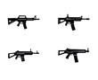 © Muhammad Tanvir - Modern smart Beautiful guns icon vector template Editable graphic design