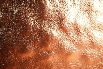 Wall Mural - Shiny Rose Gold Texture Background with Irregular Pattern and Surface Reflection