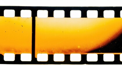 Wall Mural - vintage yellow film strip texture with soft gradient and scratched edges, ideal for retro design, photo overlays, cinematic effects, and branding projects

