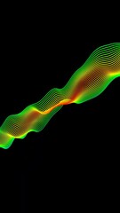 Wall Mural - Abstract rainbow color particles lines background