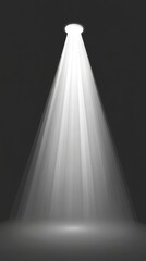 Wall Mural - white light beam effect background spotlight dark.