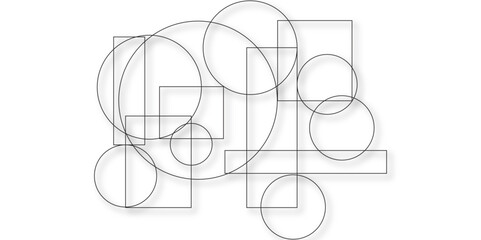 Canvas Print - abstract tech background. futuristic technology interface. geometric ornament abstract background. a