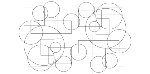 Canvas Print - abstract tech background. futuristic technology interface. geometric ornament abstract background. a