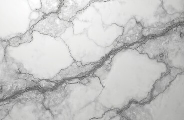Poster - Marble texture wall background. White marble with gray veins. Stone surface pattern ideal for design background. Elegant luxury material, modern interior decor. Natural stone texture.
