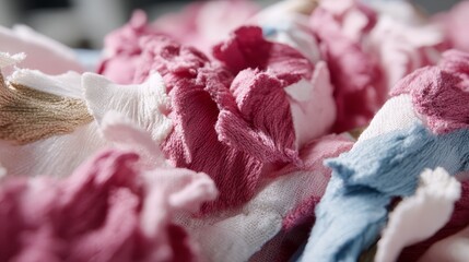 Poster - A close-up shows vibrant textiles with hand-stitched motifs and shimmering threads, highlighting the beauty of artisanal craftsmanship