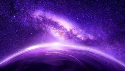 Wall Mural - abstract purple galaxy space background colorful cosmos universe backdrop