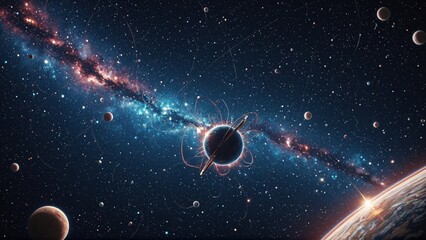 Wall Mural - planet in space