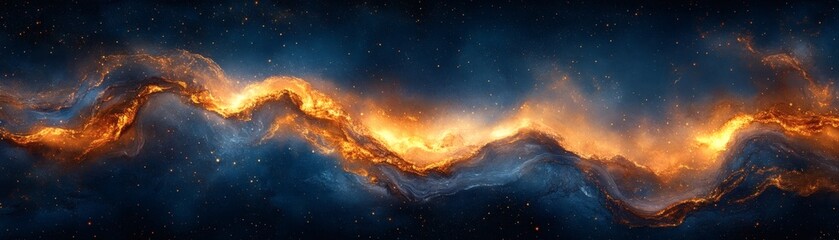 Wall Mural - Vibrant and mesmerizing cosmic formation of space and stardust