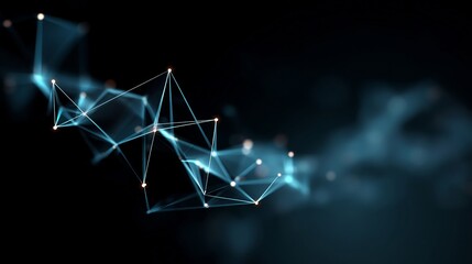 Abstract network connections create a futuristic technological feeling