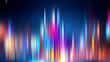 © Quarta - Digital abstract vertical sound wave light background.