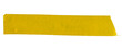 © Emre Akkoyun - Ripped torn yellow adhesive glued tape piece on transparent background