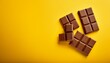 © Ava - mykolaiv ukraine january 14 2021 bounty chocolate bars on yellow background
