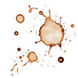 © john - Coffee stains isolated on a transparent background. Royalty high-quality free stock PNG image of Coffee and Tea Stains Left by Cup Bottoms. Round coffee stain isolated, cafe stain fleck drink beverage