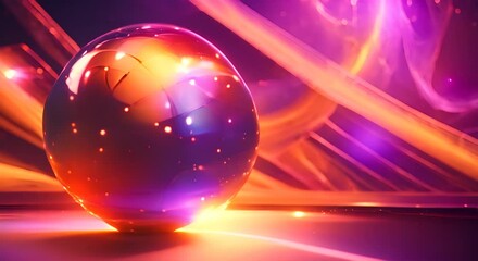 Wall Mural - abstract energy bright space sphere 4k