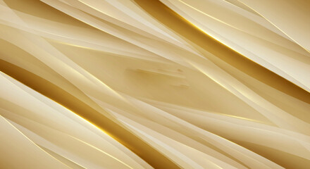 Wall Mural - abstract golden background with diagonal flowing lines and subtle light reflections design element a