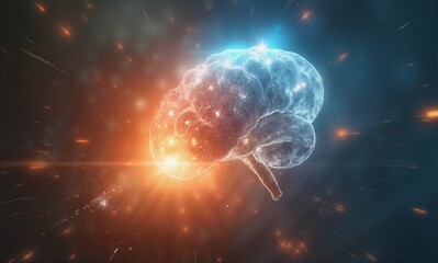Wall Mural - Exploring the Human Brain's Secrets