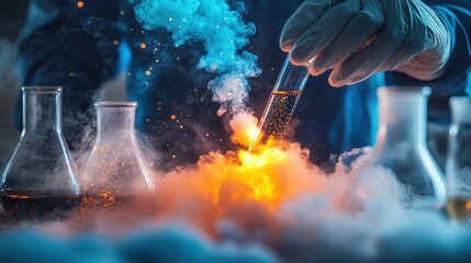 Aufkleber - Technician focusing intently on sparks during a metalworking process in a workshop
