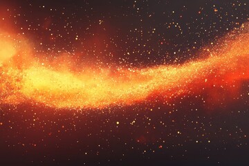 Wall Mural - Abstract fiery nebula