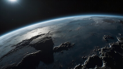 Wall Mural - Surface Features of Mercury