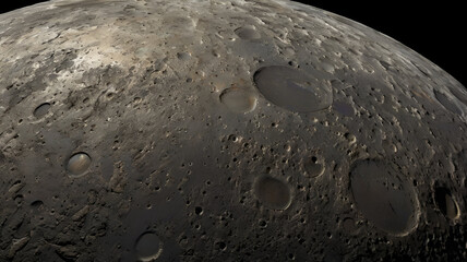 Wall Mural - The Planet Mercury in the Vastness of Space