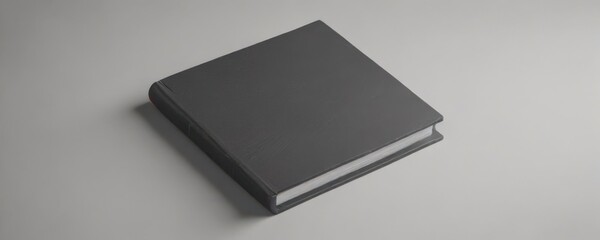 Wall Mural - Clean square book cover mockup, subtle texture,  empty,  book,  minimalist design