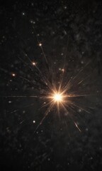 Wall Mural - inky black canvas ablaze with diamond-like stars , stellar, space