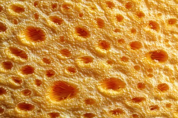 Aufkleber - Macro Detail Revealing the Intricate Texture and Natural Pores of Orange Peel, Showcasing Vibrant Color and Organic Patterns