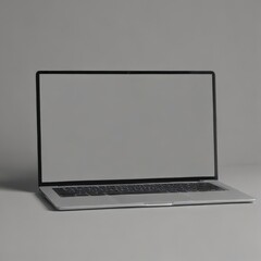 Wall Mural - laptop with blank screen, laptop computer with blank screen, laptop on a white background