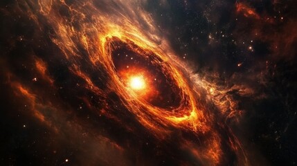 Wall Mural - Space abstract background, supermassive black hole, Supernova, galaxy, stars and cosmic gas