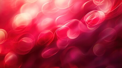 Aufkleber - Abstract vibrant red bokeh background with swirling patterns
