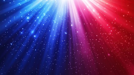 Aufkleber - Vibrant blue and red spotlight effect