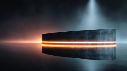 Wall Mural - blank podium podium background for promotional products. studio podium for product advertising. stag