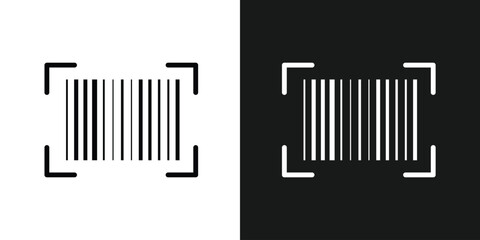 Barcode isolated on white background, Code stripes sticker, Barcode labels, customers qr code, Simple fake bar code, Bar code for web design, Barcode product distribution icon in eps 10.