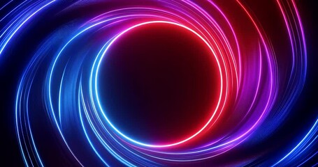 Wall Mural - vibrant swirling light patterns with dark background for abstract art