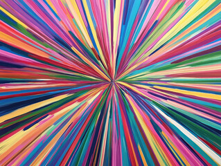 Wall Mural - rainbow swirl explosion in a psychedelic abstract background