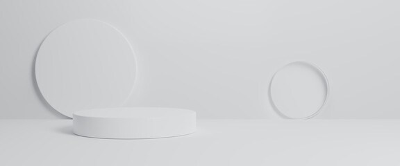Wall Mural - display product abstract minimal scene with geometric podium platform. empty podium or pedestal disp