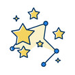© Helena - Star Map Icon Concept in Yellow and Blue Colors