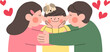 © stella - 사랑 넘치는 가족 일러스